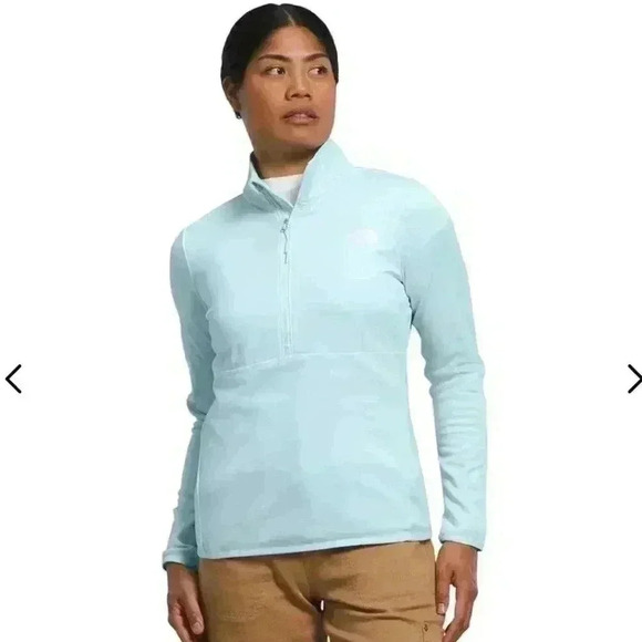 The North Face Jackets & Blazers - The North Face Women's Canyonlands ¼ Zip Womens Size Small Eggshell Blue